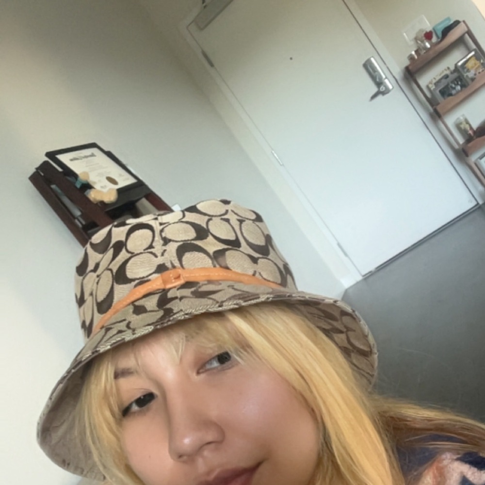 Coach Patterned Bucket Hat
